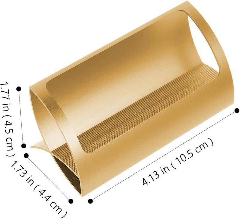 Aluminum Alloy Business Card Holder Single Slot Desk Office Card Display - Image 2